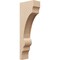Ekena Millwork 5"W x 10"D x 30"H Thin Diane Rough Cedar Woodgrain TimberThane Corbel, Primed Tan CORUR05X10X30DIARCPR - alternate 1